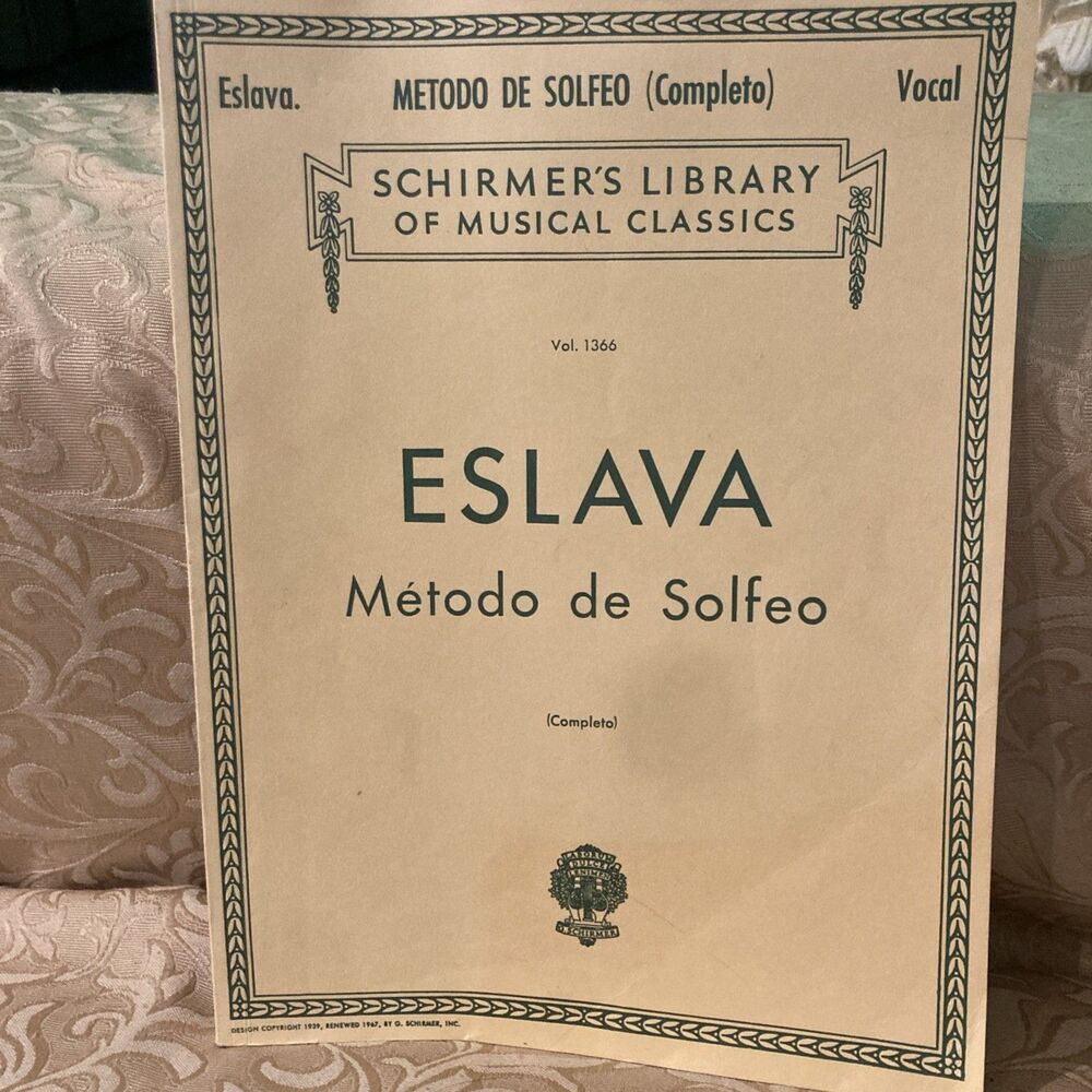 Metodo de Solfeo - Complete: Schirmer Library of Classics Volume 1366 Voice Tec,
